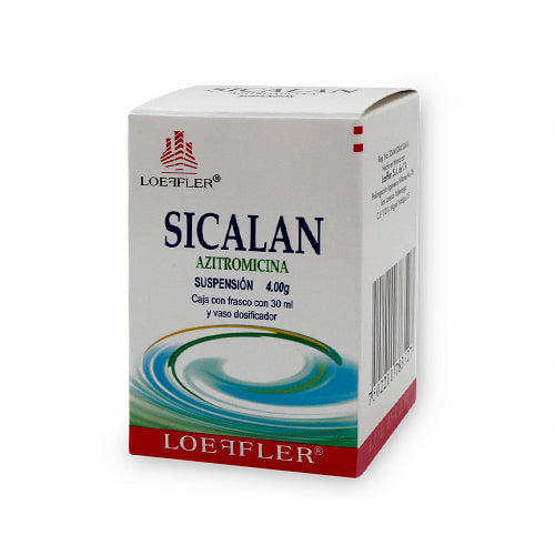 Azitromicina 200 Mg / 5 Ml 30 Ml Suspensión Sicalan 7502211783527