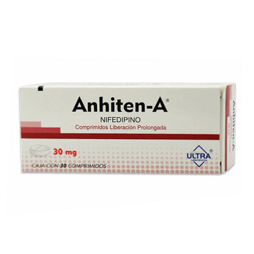 Nifedipino 30 Mg 30Comprimidos Lp Anhiten A 7502216792289