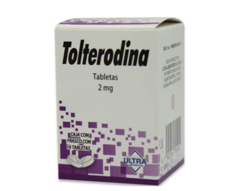 Tolterodina 2Mg Con 14 Ultra Tabletas 7502216795051