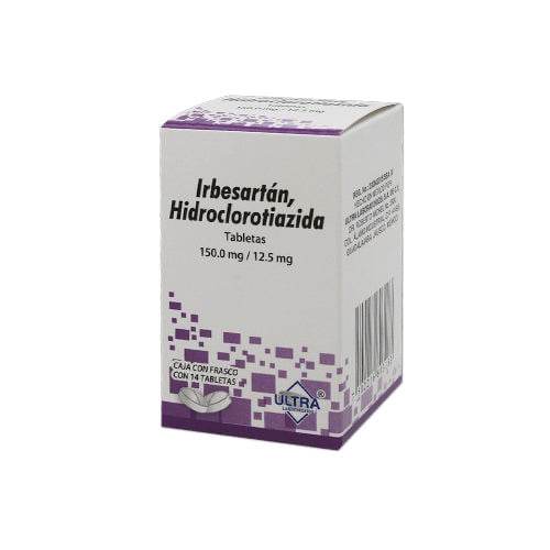 Irbesartan/Hidroclorizada 150Mg/12.5Mg Con 14 Tabletas 7502216803183