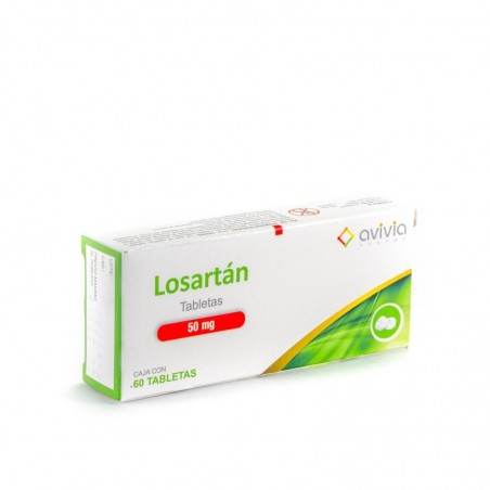 Losartan 50Mg Con 60 Avivia Tabletas 7502216803954