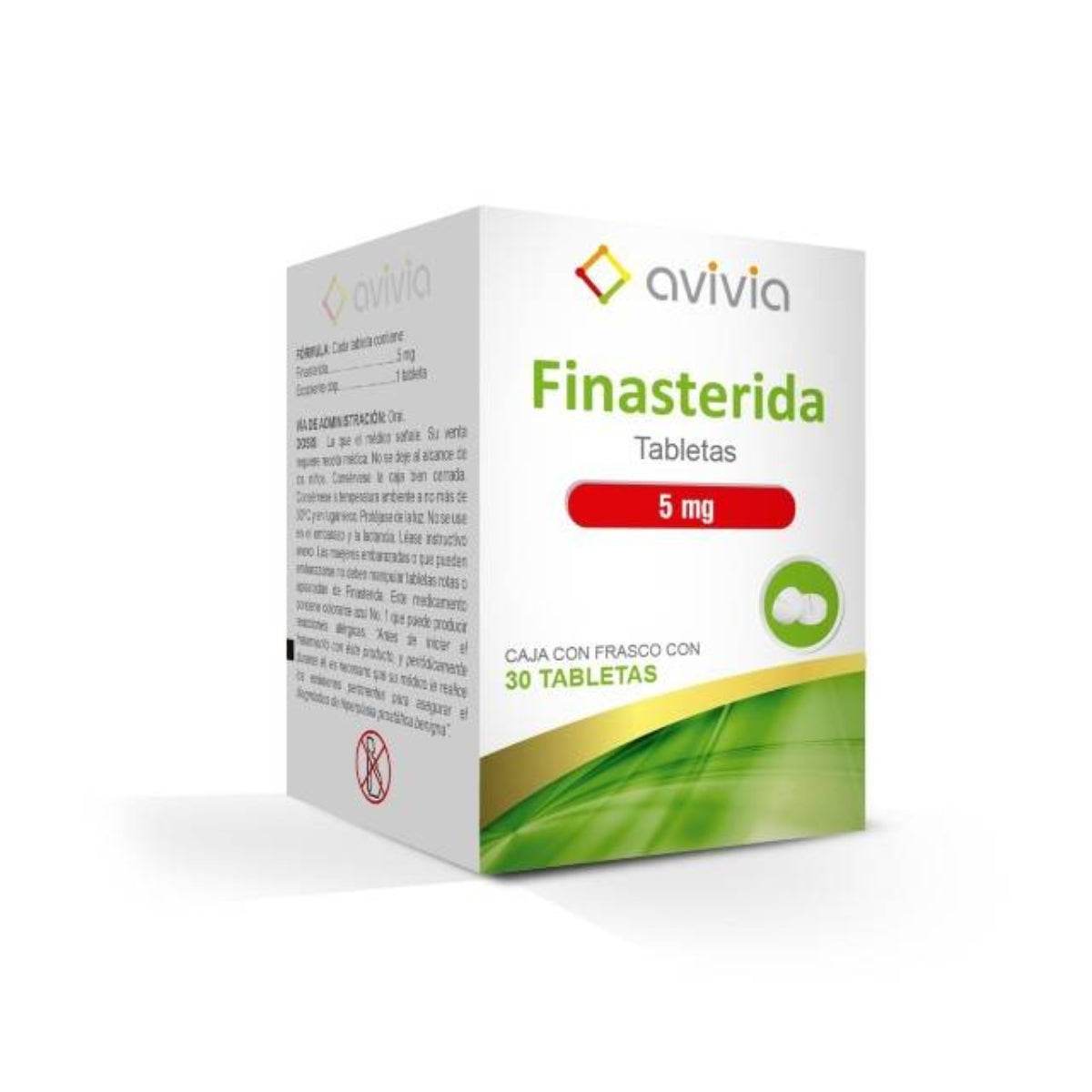 Finasterida 5Mg Con 30 Avivia Tabletas 7502216804852