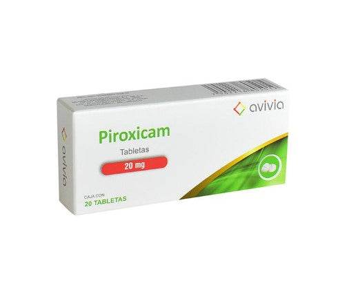 Piroxicam 20Mg Con 20 Avivia Tabletas 7502216805019