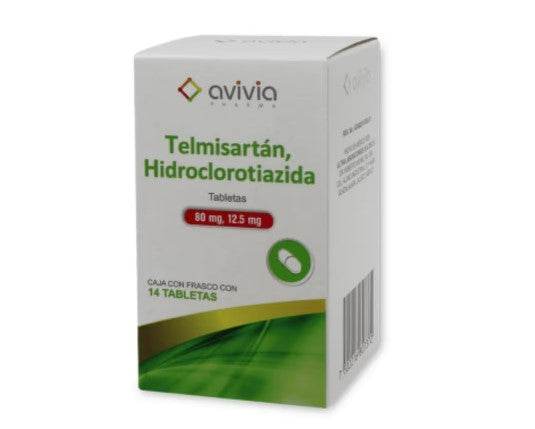 Telmisartan/Hidroclorotiazida 80Mg/12.5Mg Con 14 Avivia Tabletas 7502216807372