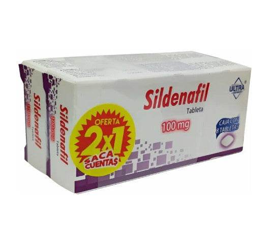 Sildenafil 100Mg Con 8 Ultra Tabletas 7502216807945