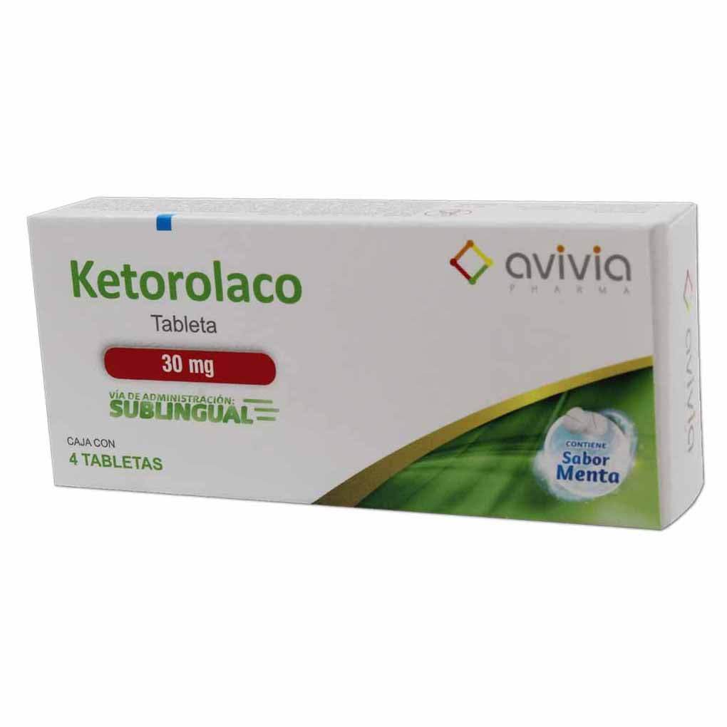 Ketorolaco 30Mg Con 4 Menta Avivia Tabletas 7502216808386