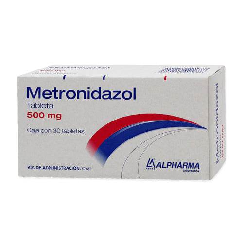 Metronidazol 500Mg Con 30 Alpharma Tabletas 7502226291888