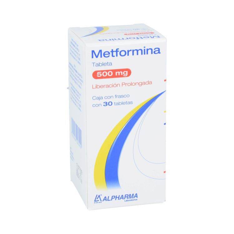 Metformina 500Mg Con 30 Alpharma Tabletas 7502226293929