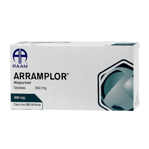 Alopurinol 300 Mg Con 20 Tabletas Arramplor 7502227871317