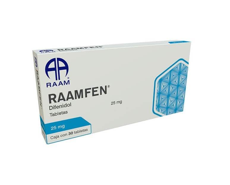 Raamfem 25Mg Con 30 Raam Tabletas (Difenidol) 7502227871416