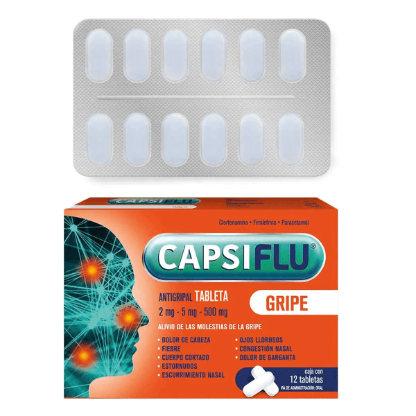 Capsiflu Total 12 Tabletas 7502234760451