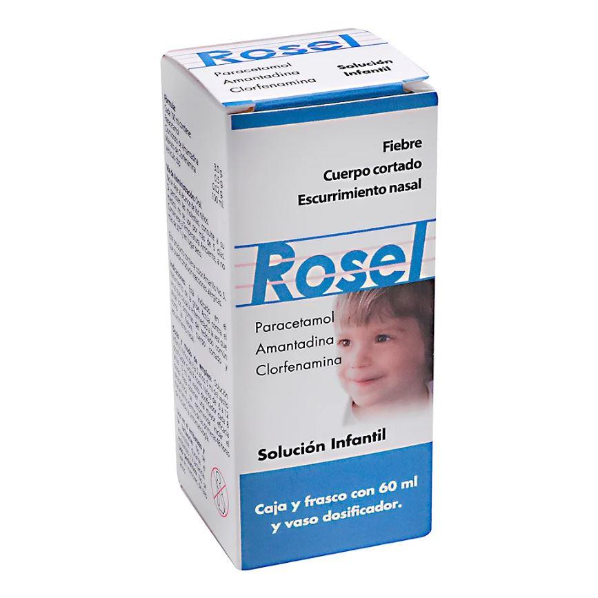 Amantadina / Clorfenamina / Paracetamol 60 Ml Solución Infantil Rosel 7502240450230