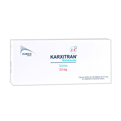 Metotrexato 2.5 Mg Con 50 Tabletas Karxitran 7502251891145