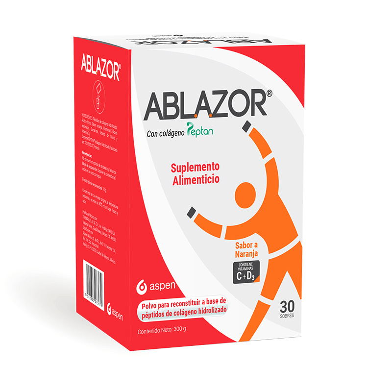 Ablazor 300 Gr Naranja 30 Sobres Suplemento Alimenticio 7502253073679
