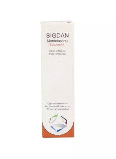 Sigdan Suspensión 0.05G/100 Ml Inhalacion Frasco Dosificador 18 Ml (Mometasona) 7502256040203