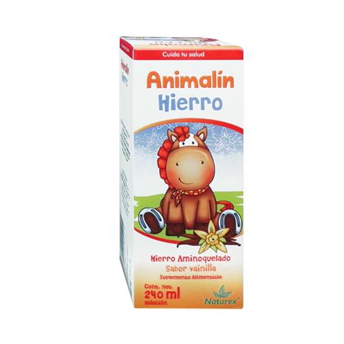 Inulina De Agave / Hierro Aminoquelado 240 Ml Solución Suplemento Alimenticio Animalin 7502259890072