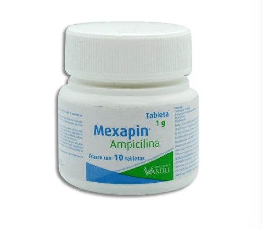 Mexapin 1G Con 10 Tabletas (Ampicilina) 7503001008219