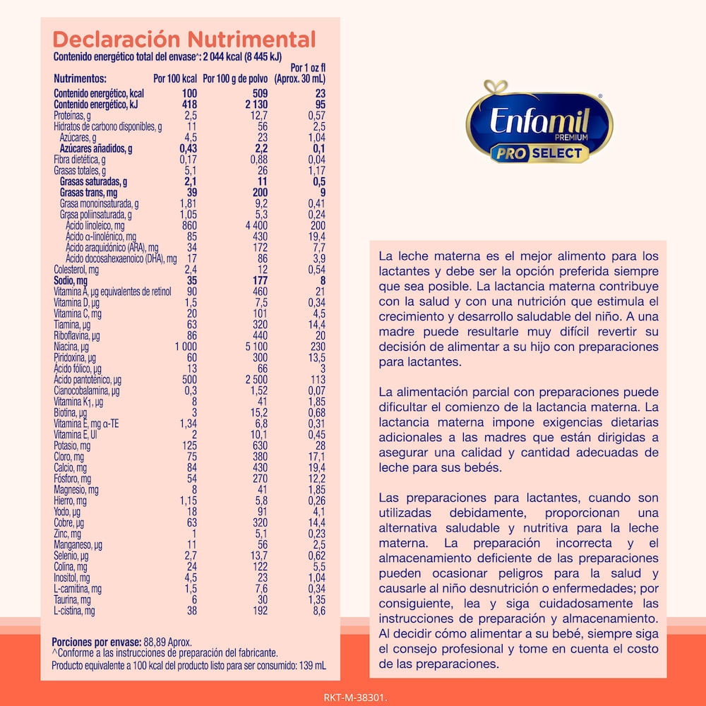 Leche Enfamil-Ar Premium Dha Lactan 400 G 7506205805028