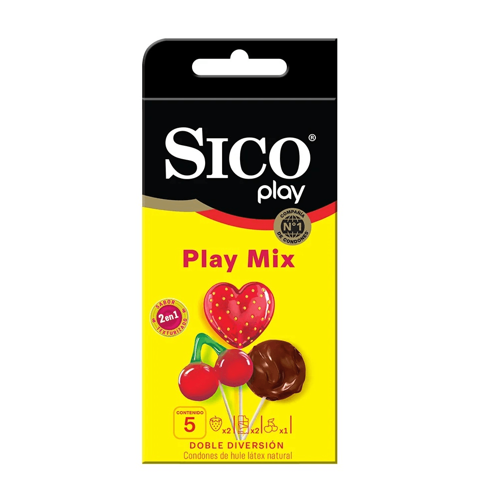 Preservativo Sico Play Mix 5 Piezas 7506460100807
