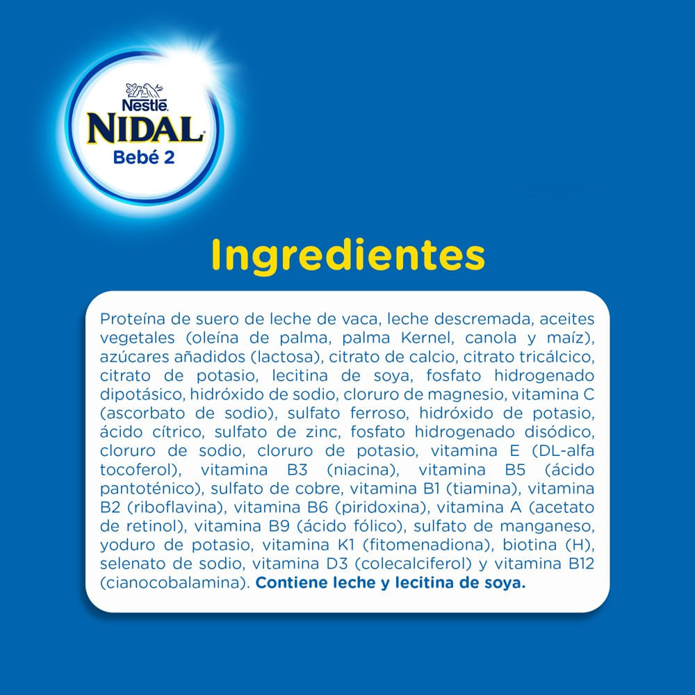 Leche Nidal 2 Bebé Formlact 6-12M 1.1Kg 7506475107167