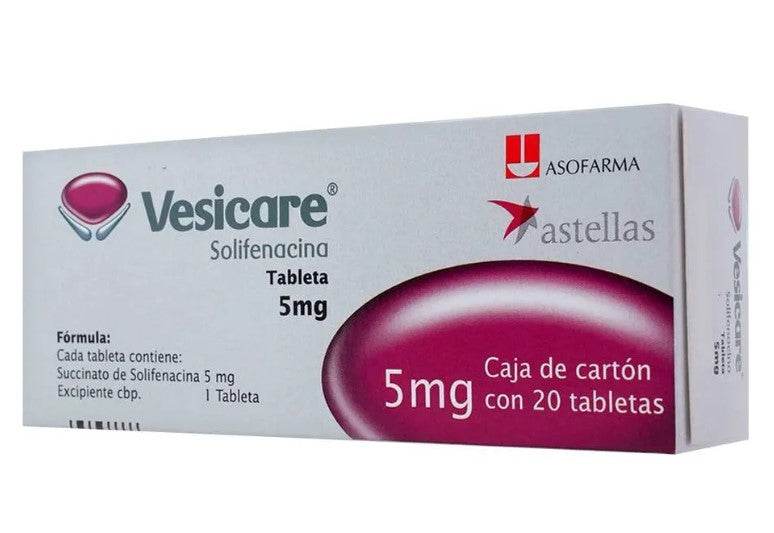 Vesicare 5Mg Con 20 Tabletas (Solifenacina) 7730979097635