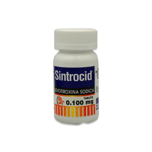 Levotiroxina 100 Mcg Con 100 Tabletas Sintrocid 780083141325