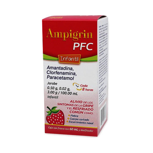 Amantadina / Clorfenamina / Paracetamol 0.5 / 0.02 / 3 Gr / 100 Ml 60 Ml Solución Ampigrin Pfc 780083148577