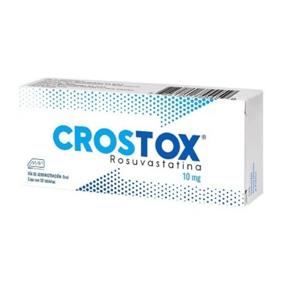 Crostox 10Mg Con 30 Tabletas (Rosuvastatina) 785120755459