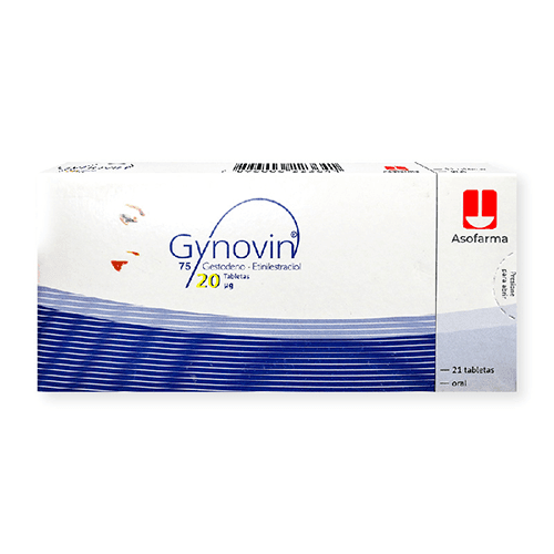 Gynovin 75Mcg/20Mcg Con 21 Tabletas (Gestodeno/Etinilestradiol) 7896116866561