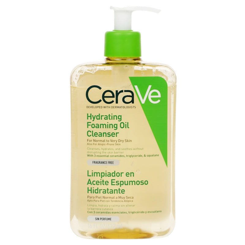 Aceite Limpiador Cerave Espumoso Hidratante 473 Ml 3337875773447