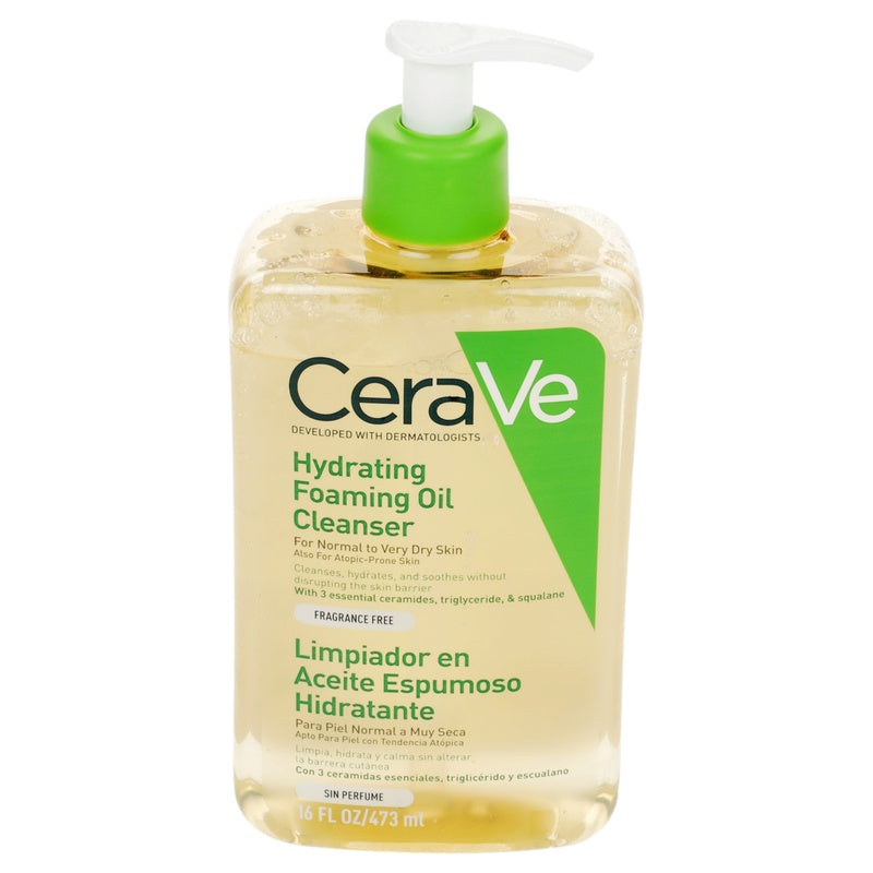Aceite Limpiador Cerave Espumoso Hidratante 473 Ml 3337875773447