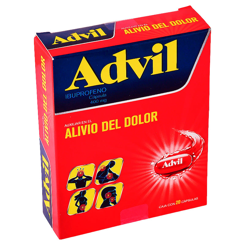 Advil Max 400 Mg Con 20 Capsulas 7501108767947