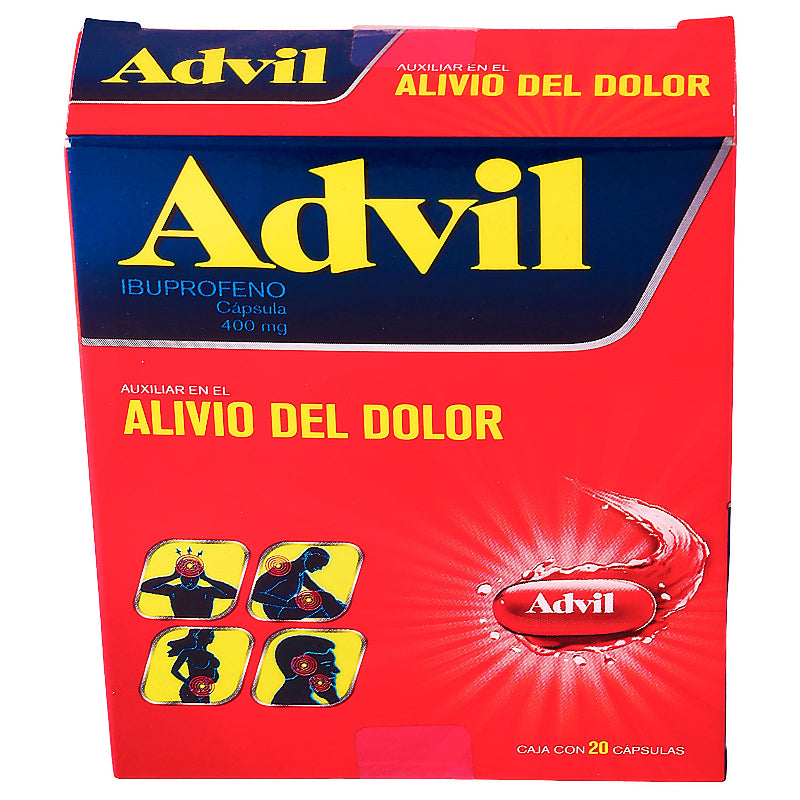 Advil Max 400 Mg Con 20 Capsulas 7501108767947