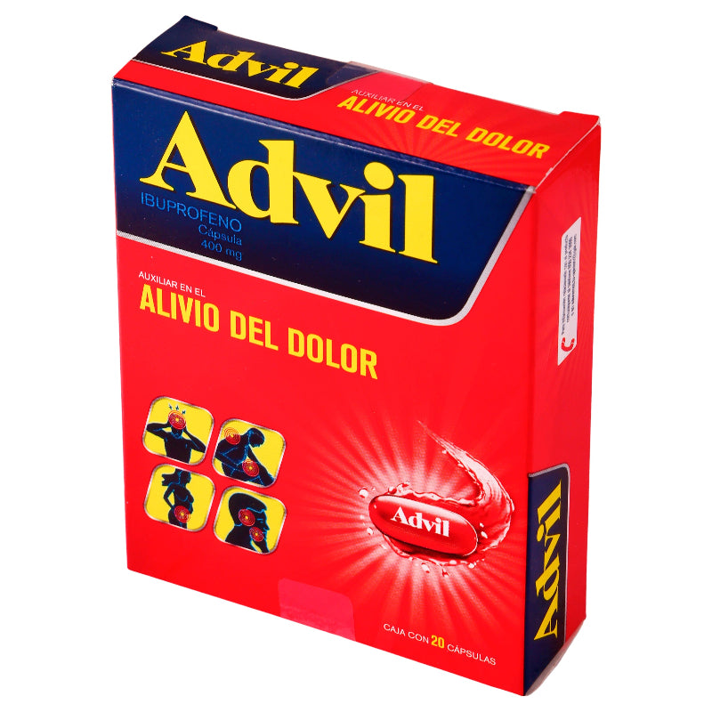 Advil Max 400 Mg Con 20 Capsulas 7501108767947