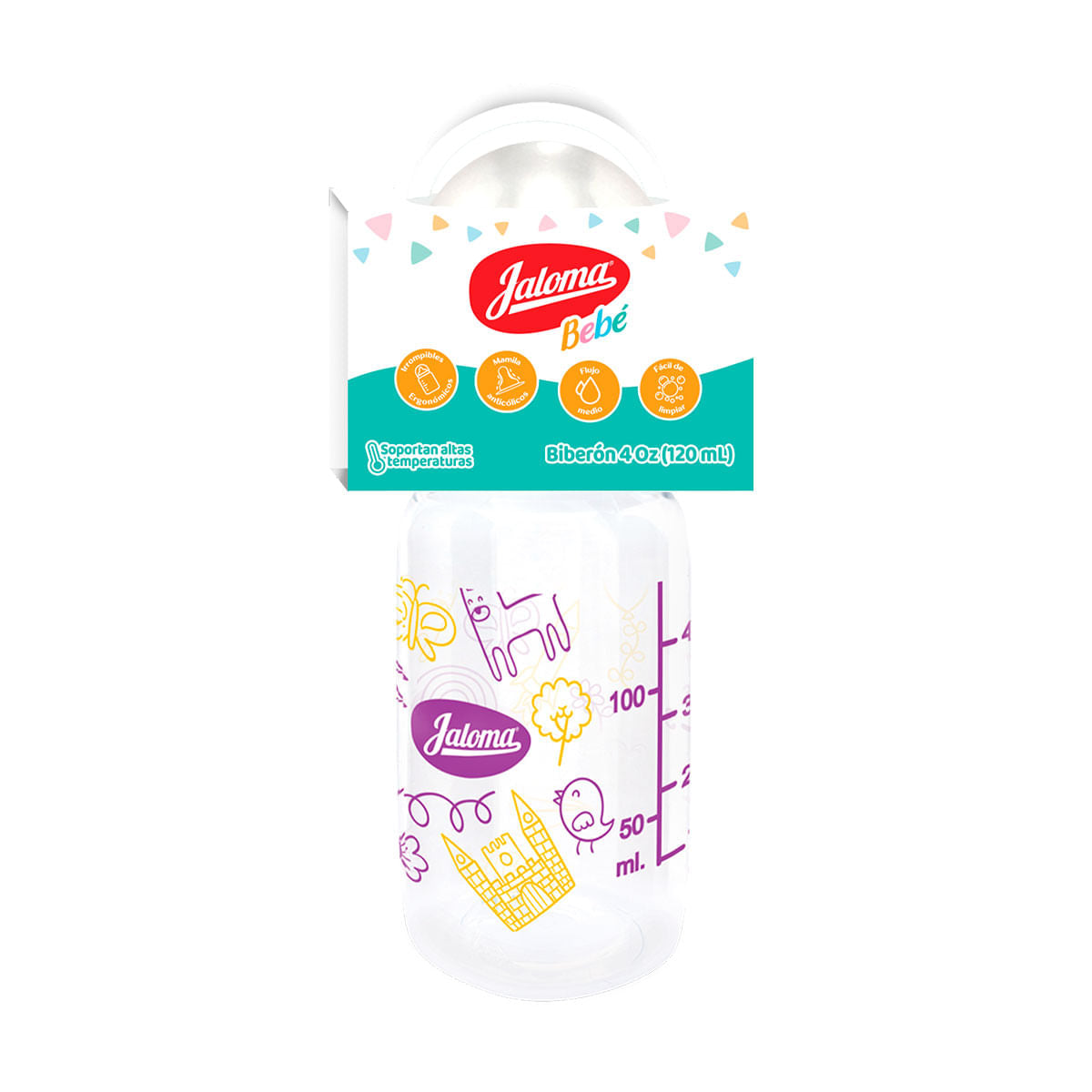 Biberón Jaloma Cristalino 4 Oz 759684151057