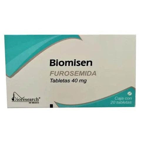 Biomisen 40Mg Con 20 Tabletas (Furosemida) 7501563380095