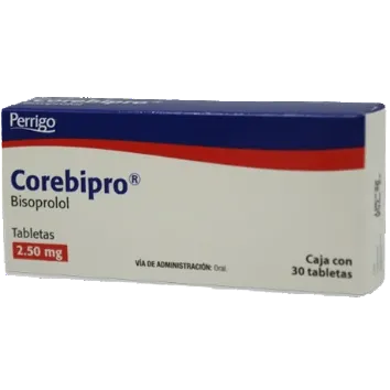 Bisoprolol 2.5 Mg Con 30 Tabletas Corebipro 7501109763931