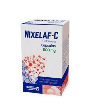 Cefalexina 500 Mg Con 20 Capsulas Nixelaf 7502208891891