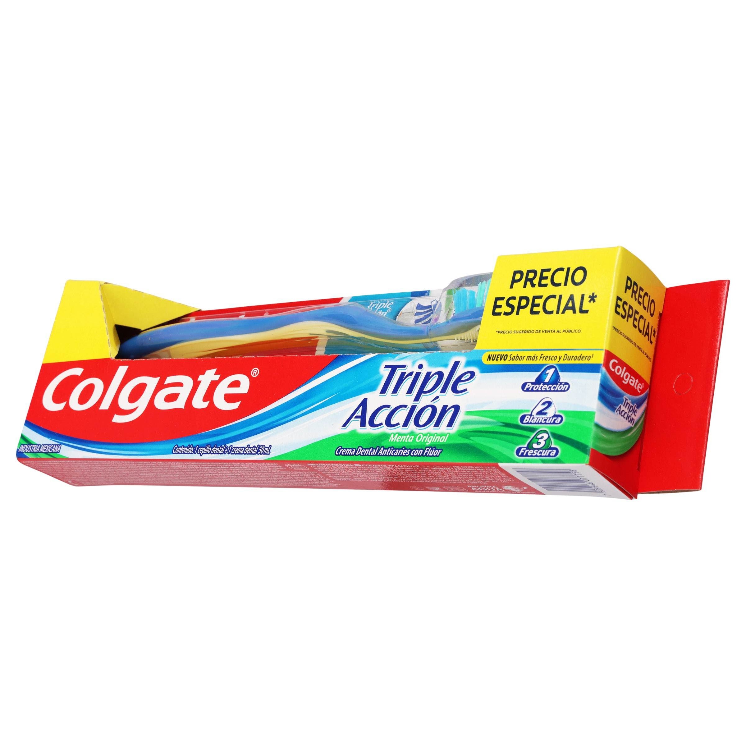 Cepillo Dental Colgate Triple Acción + Crema Dentral 50Ml 7509546077758