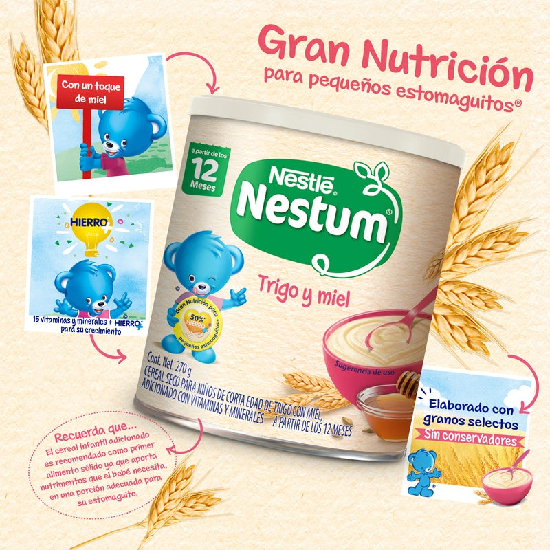 Cereal Infantil Nestum Trigo-Miel 270 G 7501058614193