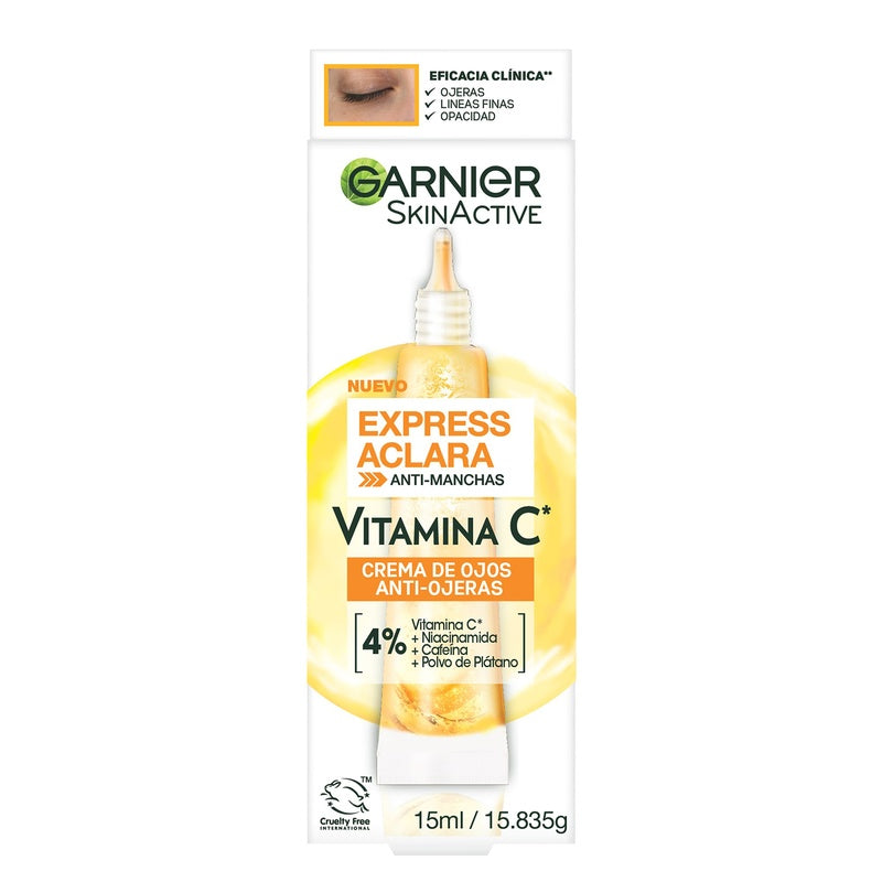Crema Garnier Express Aclara Vitamina C Anti-Ojeras 15 Ml 7509552933369