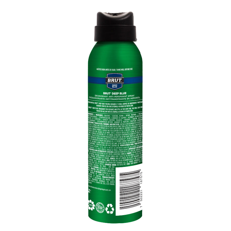 Desodorante Brut Deepblue 48Hr Spray 150 Ml 7502221187575