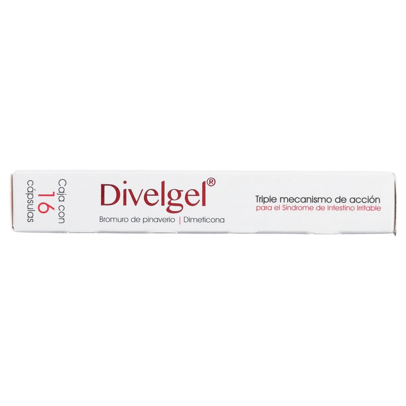 Divelgel (Bromuro De Pinaverio/Dimeticona 100/300 Con 16 Capsulas 7503027446248