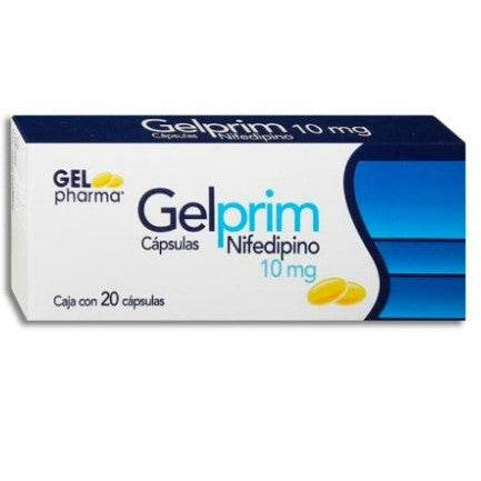 Gelprim 10Mg Con 20 Capsulas (Nifedipino) 7502227425039