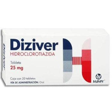 Hidroclorotiazida 25Mg Con 20 Maver Tabletas 7502009746383