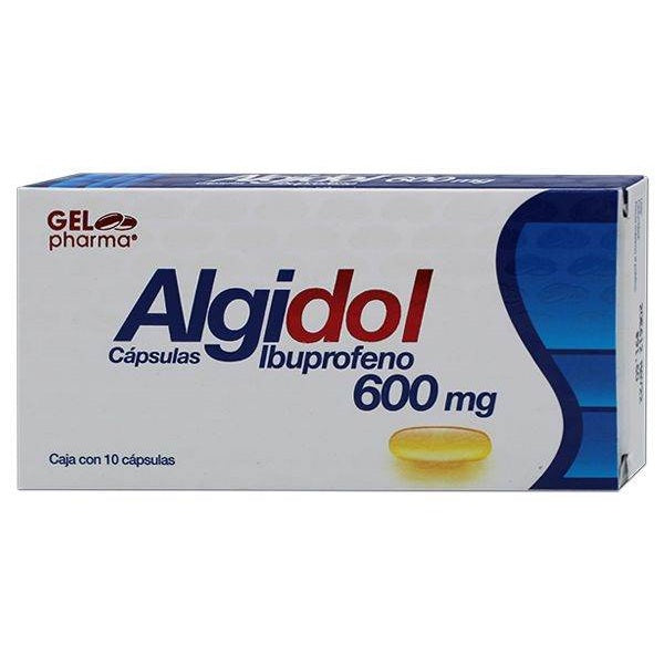 Ibuprofeno 600 Mg Con 10 Capsulas Algidol 7502227426715