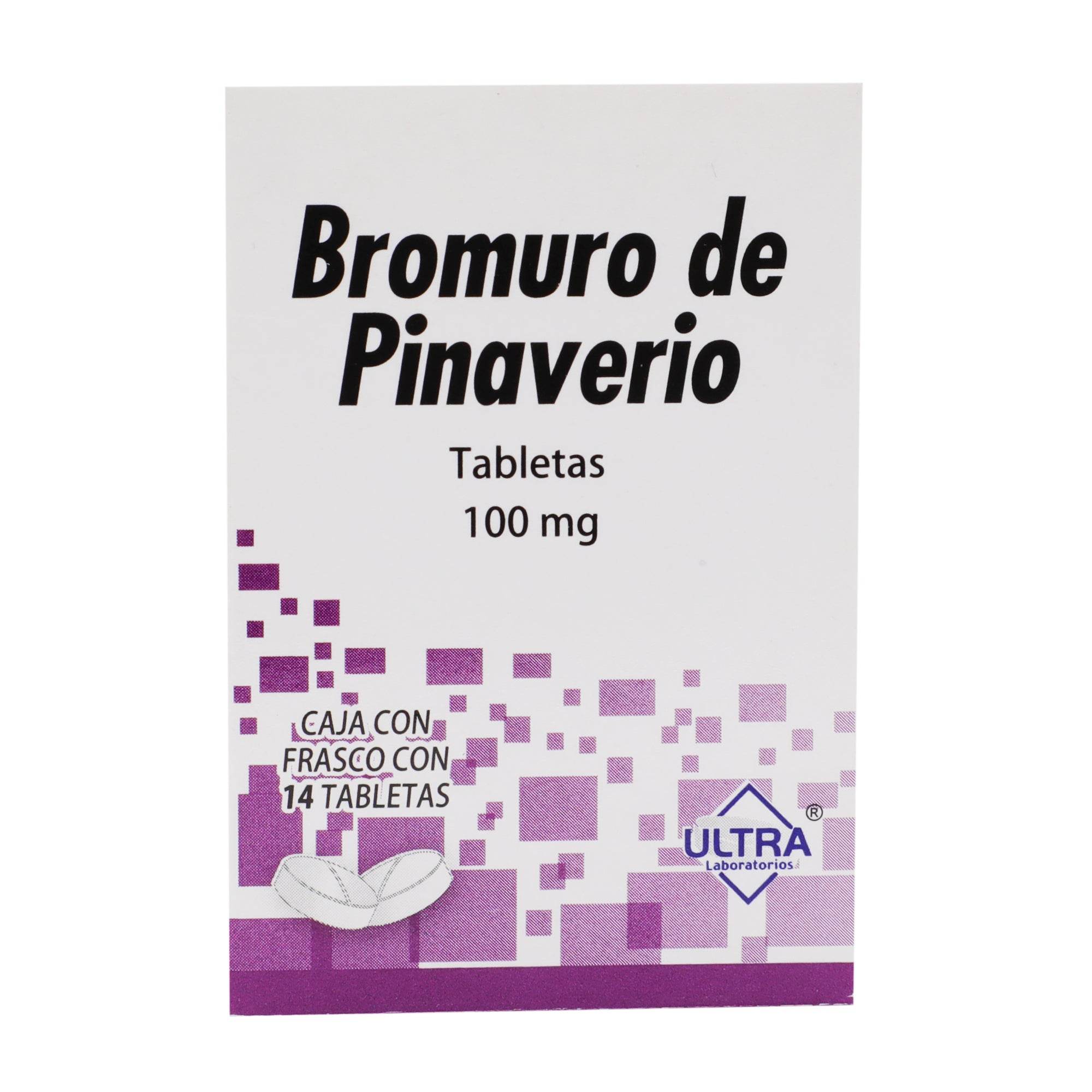 Bromuro De Pinaverio 100Mg Con 14 Ultra Tabletas 7502216795044