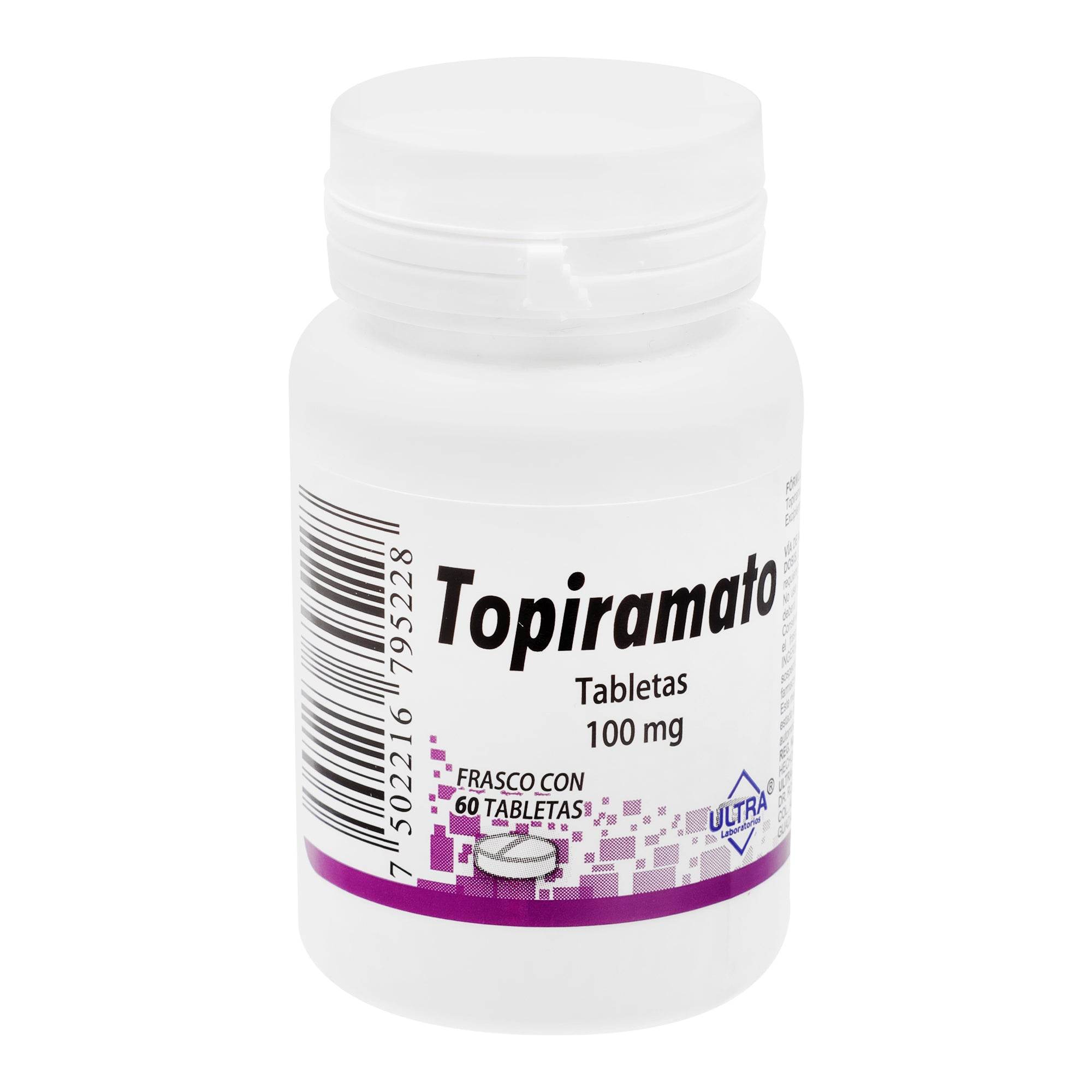 Topiramato 100Mg Con 60 Ultra Tabletas 7502216795228