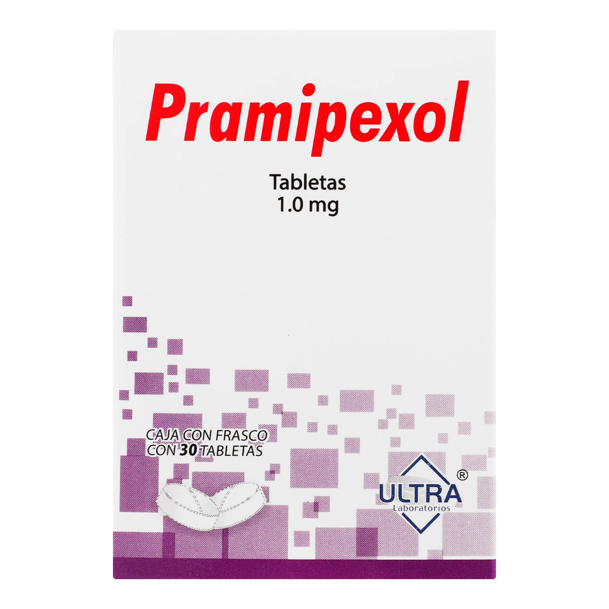 Pramipexol Tabletas 1Mg Con 30 Ultra 7502216796300