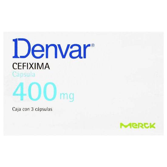 Denvar 400Mg Con 3 Capsulas (Cefixima) 7501298215501